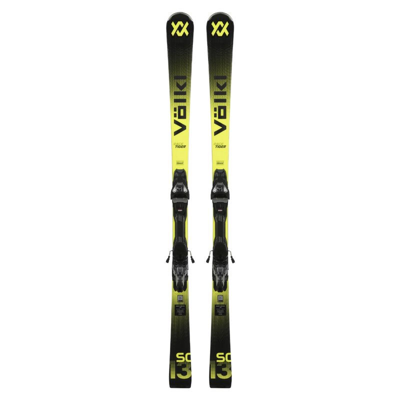Volkl RACETIGER SC Alpine Skis Black