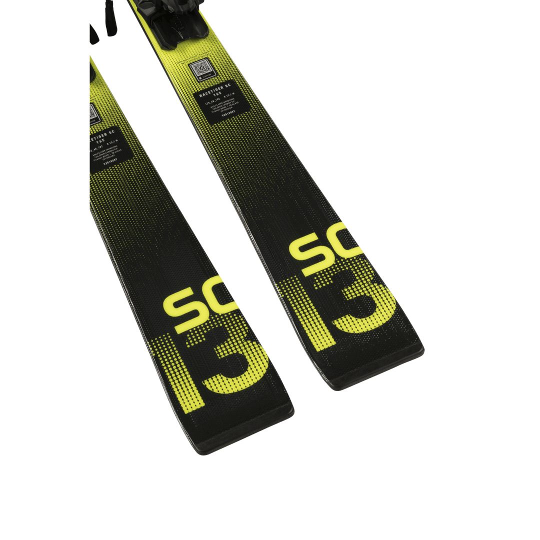 Volkl RACETIGER SC Alpine Skis Black