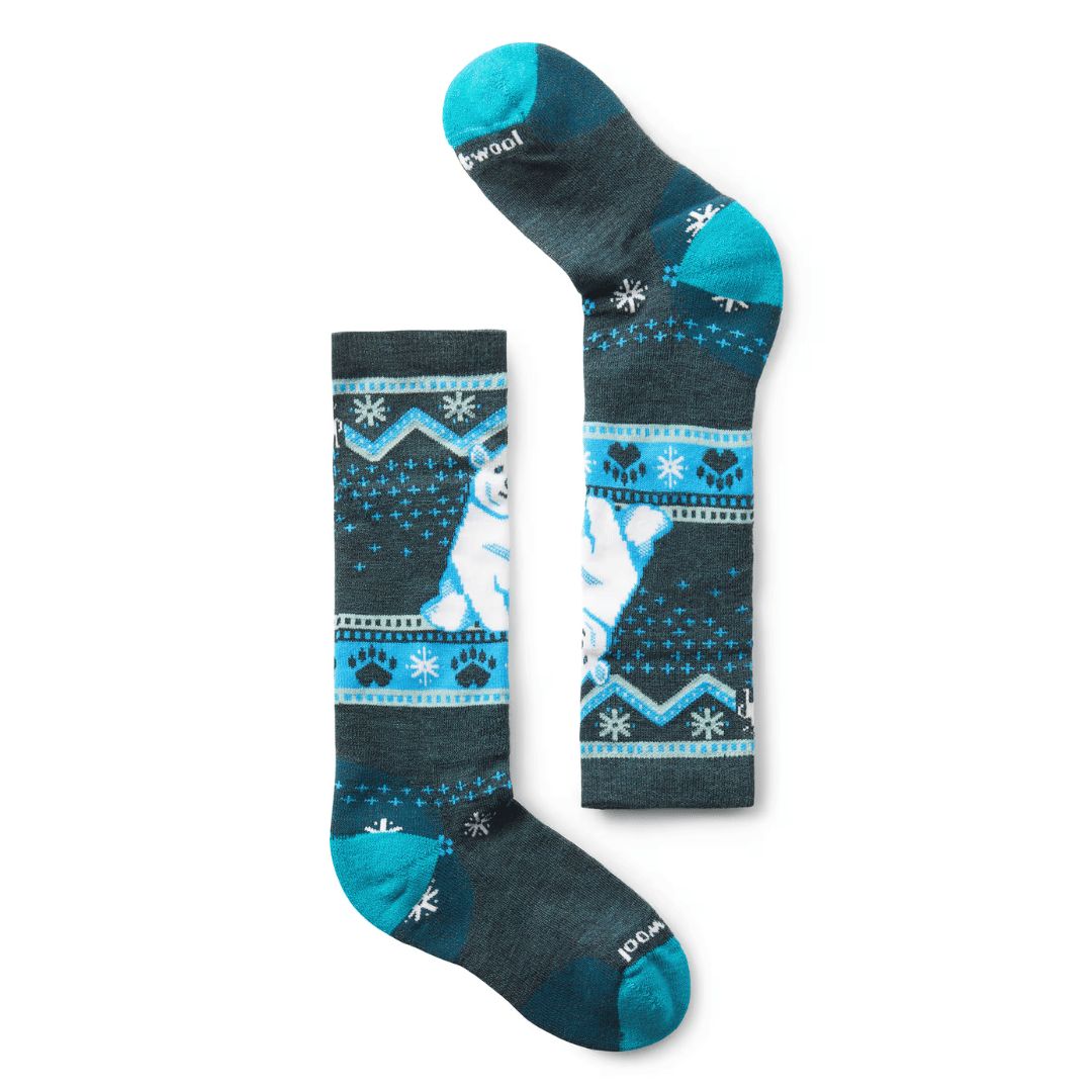 Smartwool POLAR BEAR Full Cushion Junior Socks, Color: Bleu twilight, Size: L