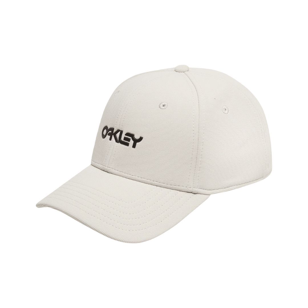 Oakley 6 PANEL STRETCH METALLIC Caps, Color: Brume/Noir, Size: S/M