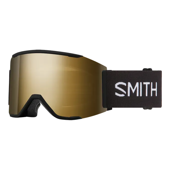 Smith SQUAD MAG Goggles, Color - Lens: Noir - CPS Noir Gold Miroir et CP Bleu Storm Sensor Miroir
