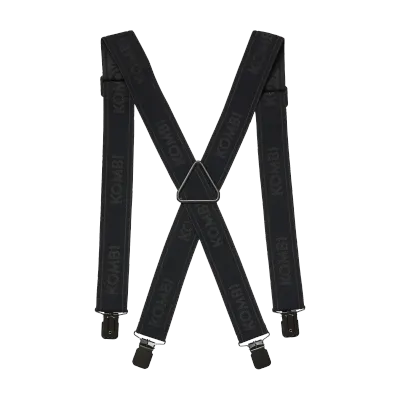 Kombi Adult Suspender Suit WIDE Black