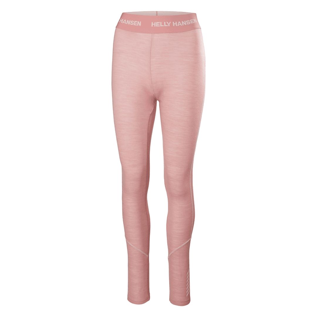 HH LIFA MERINO MIDWEIGHT Women's Baselayer Bottom, Color: Rose Sel, Size: XS
