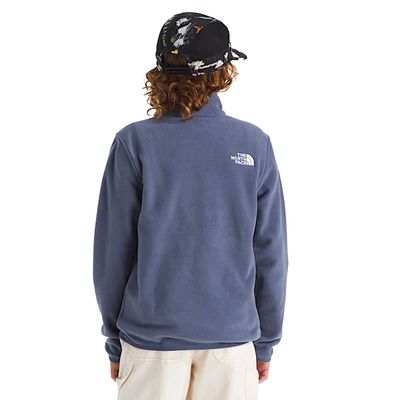 TNF TEEN GLACIER 1/4 Zip Junior Long Sleeve Sweater