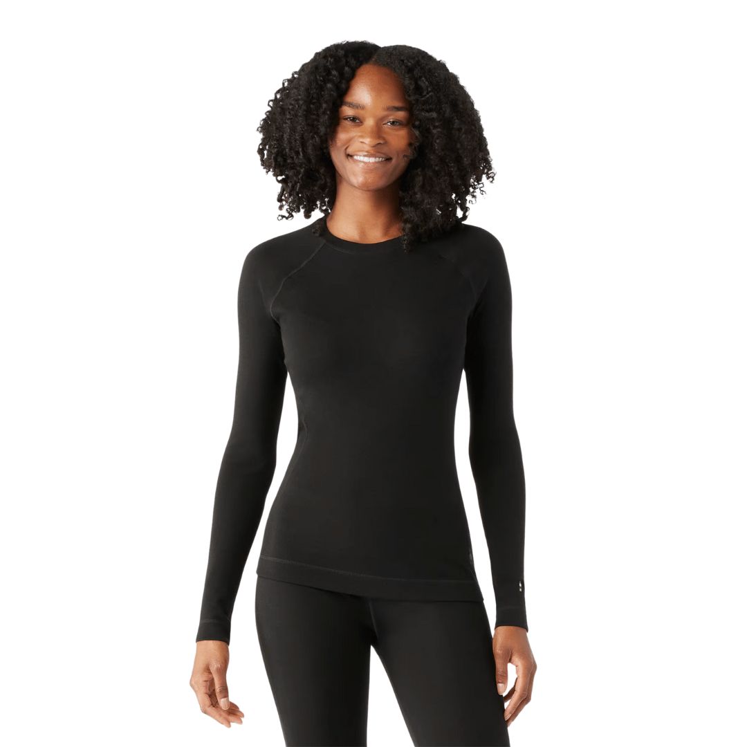 Smartwool Classic Crew Women's Long Sleeve Base Layer, Color: Noir, Size: XS