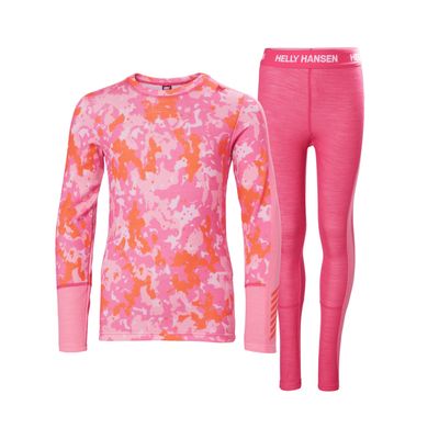 HH GRAPHIC LIFA MERINO Junior Baselayer Kit