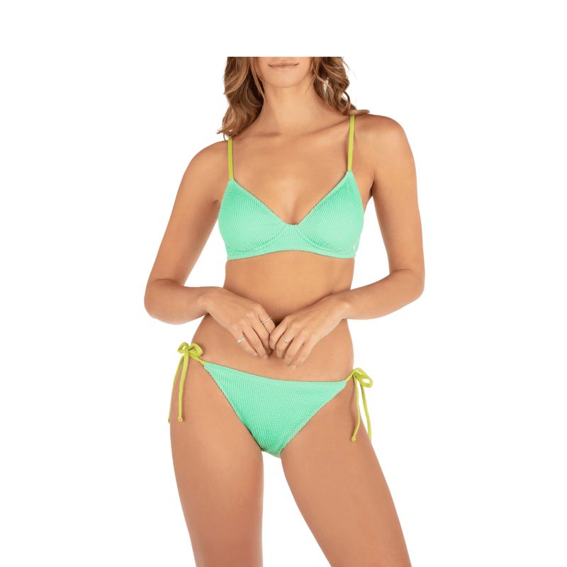 Hurley SOLID SCRUNCH Moderate Bikini Bottom