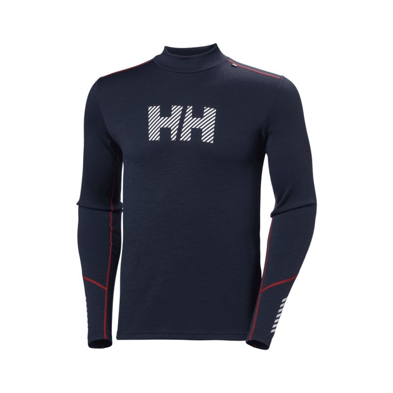 HH LIFA MERINO MIDW LOGO Men's Baselayer Collar Top