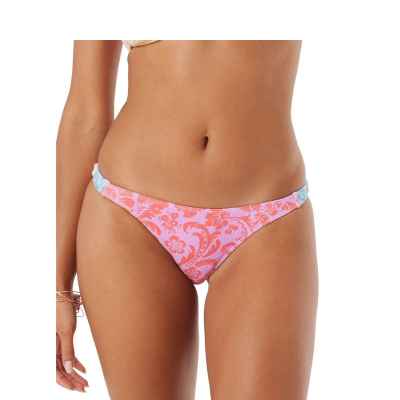 Roxy TAPESTRY PATCHWORK SIDE TAB Cheeky Bikini Bottom