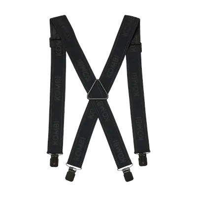 Kombi Adult Suspender Suit WIDE Black