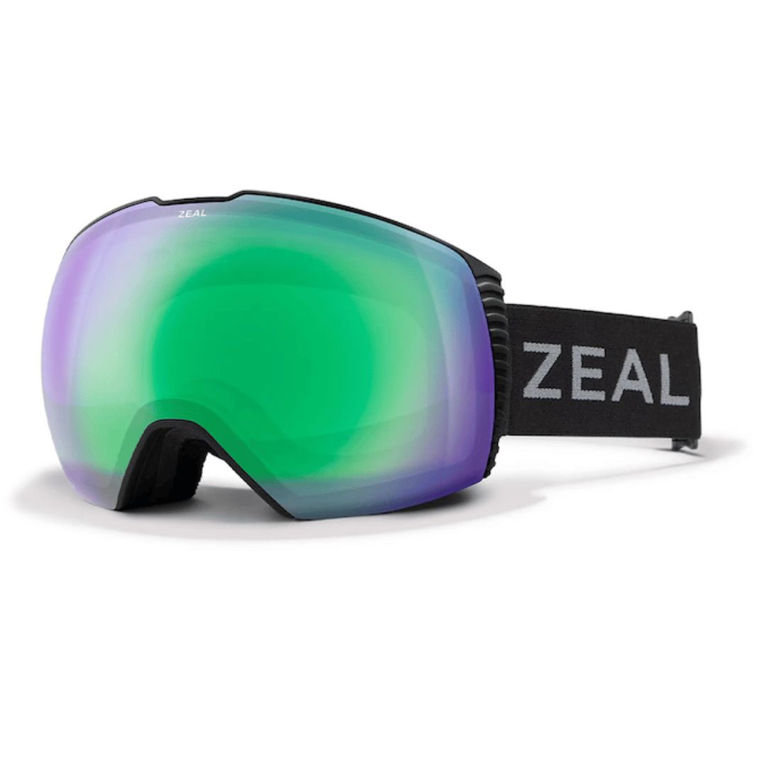 Zeal CloudFall XL Ski Goggles, Color - Lens(es): Noir Nuit - Jade et Bleu Ciel Miroir