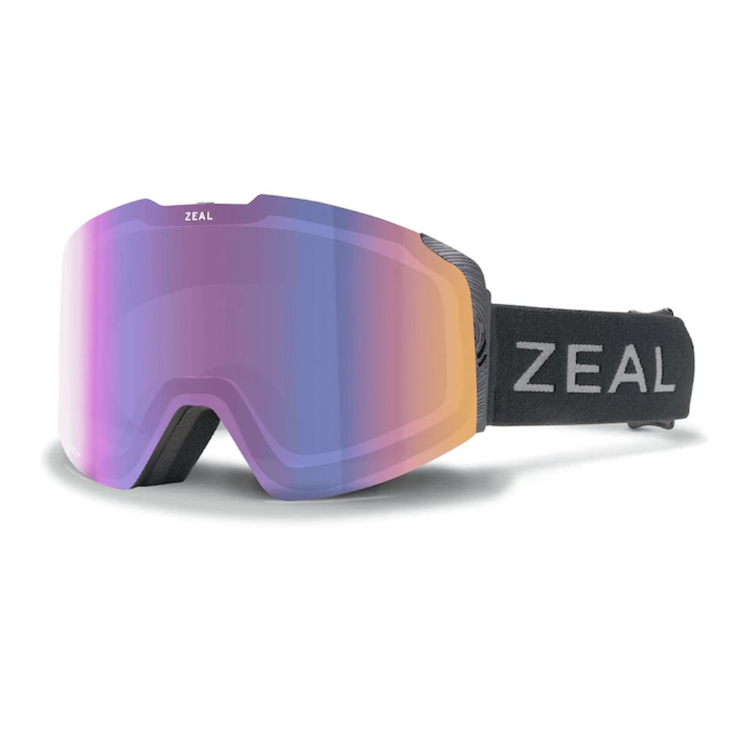 Zeal MERIDIAN Ski Goggles, Color - Lens(es): Noir Nuit - Sakura et Bleu Ciel Miroir