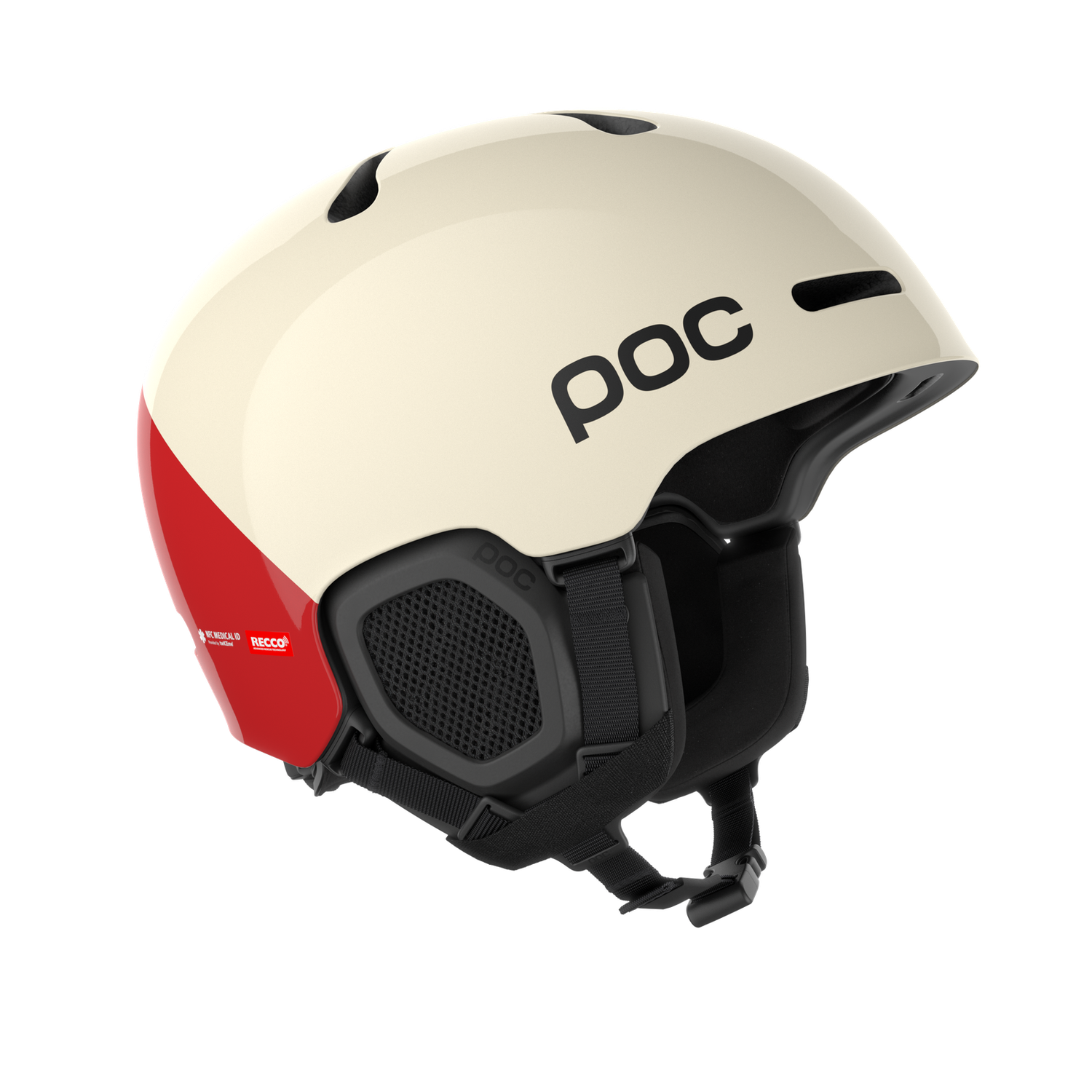POC FORNIX BC helmet, Color: Rouge/Blanc, Size: M/L