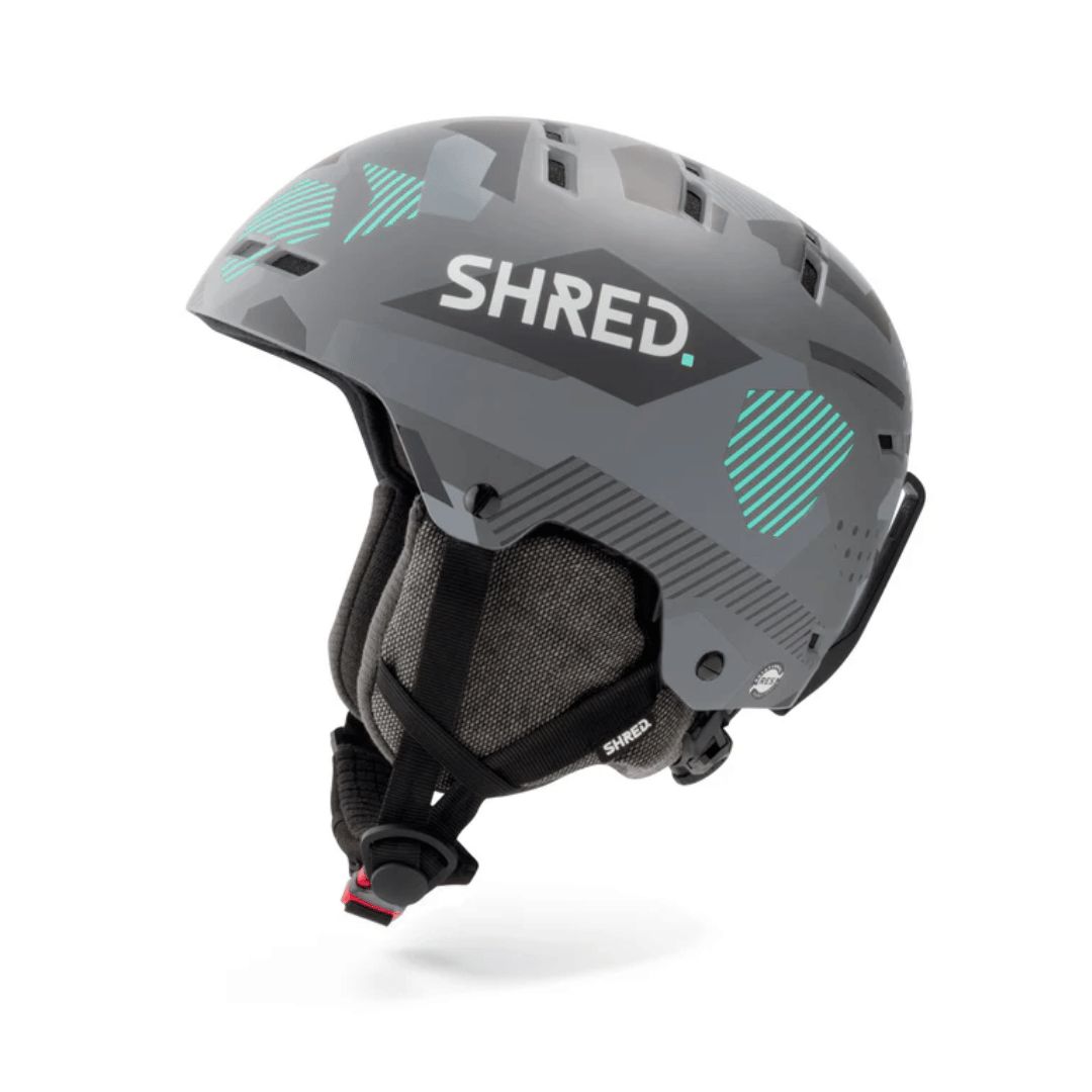 Shred TOTALITY NO SHOCK Racing Helmet, Color: Fog Flash, Size: S