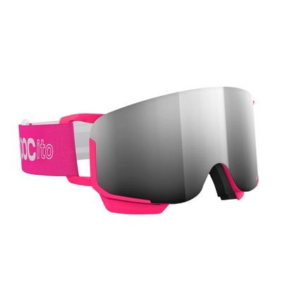POC POCITO NEXAL Kids Goggles Fluo Pink - Partly Sunny Silver