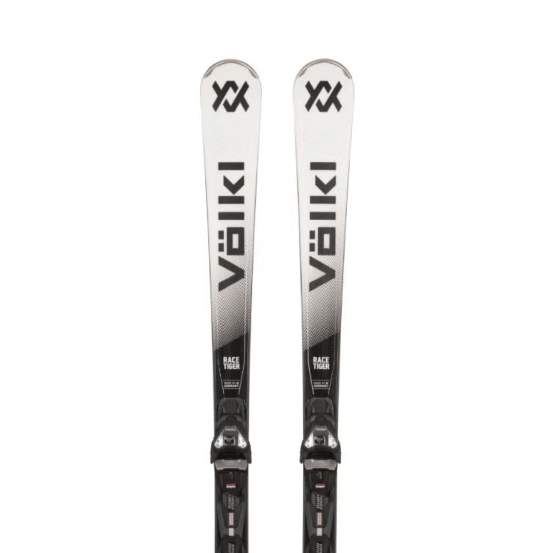 Volkl RACETIGER SC WHITE Skis + VMOT 12 BLK