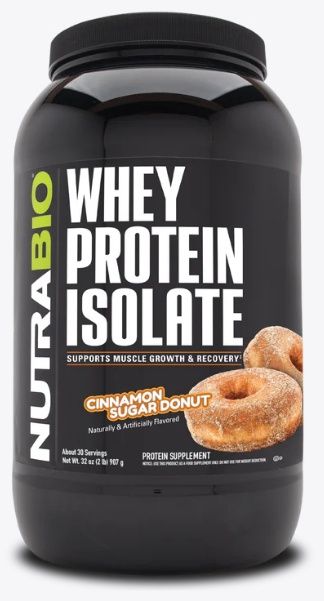 Whey Isolate, Flavors: Cinnamon Sugar Donut
