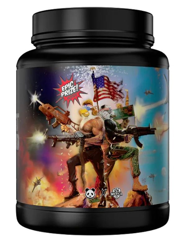 Merica Labz X Panda First Blood, Flavors: Mango Mayhem