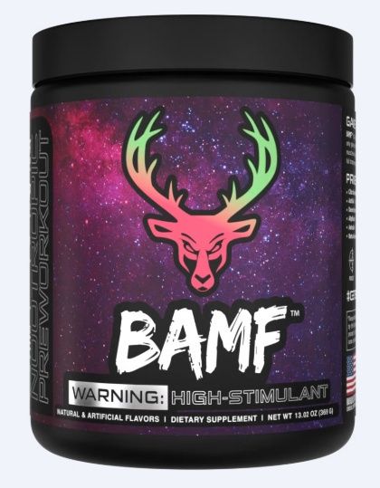 BAMF Pre Workout, Flavors: Strawberry Kiwi