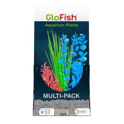 Tetra GloFish Plant Aquarium Décor  Multipack  3 Plants for Plastic Material