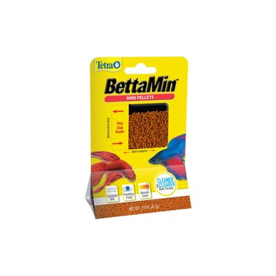 Tetra TetraBetta Floating Mini Pellets Betta Fish Food  0.15 oz
