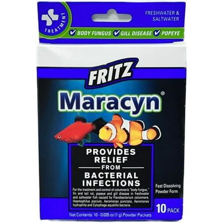 FR46000 Maracyn Bacterial Treatsment Powder for Freshwater &amp; Saltwater Aquariums