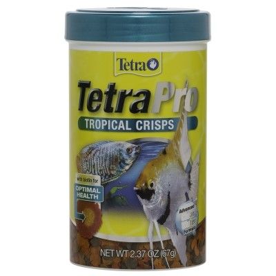 Aquatics TetraPRO 77072-00 Tropical Crisps Fish Food 2.37 Oz Canister