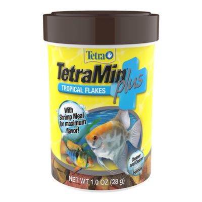 tetra TetraMin Plus Tropical Flakes with Shrimp  1 oz