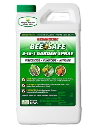Organocide® Bee Safe 3-in-1 Garden Spray - (16 oz Concentrate)
