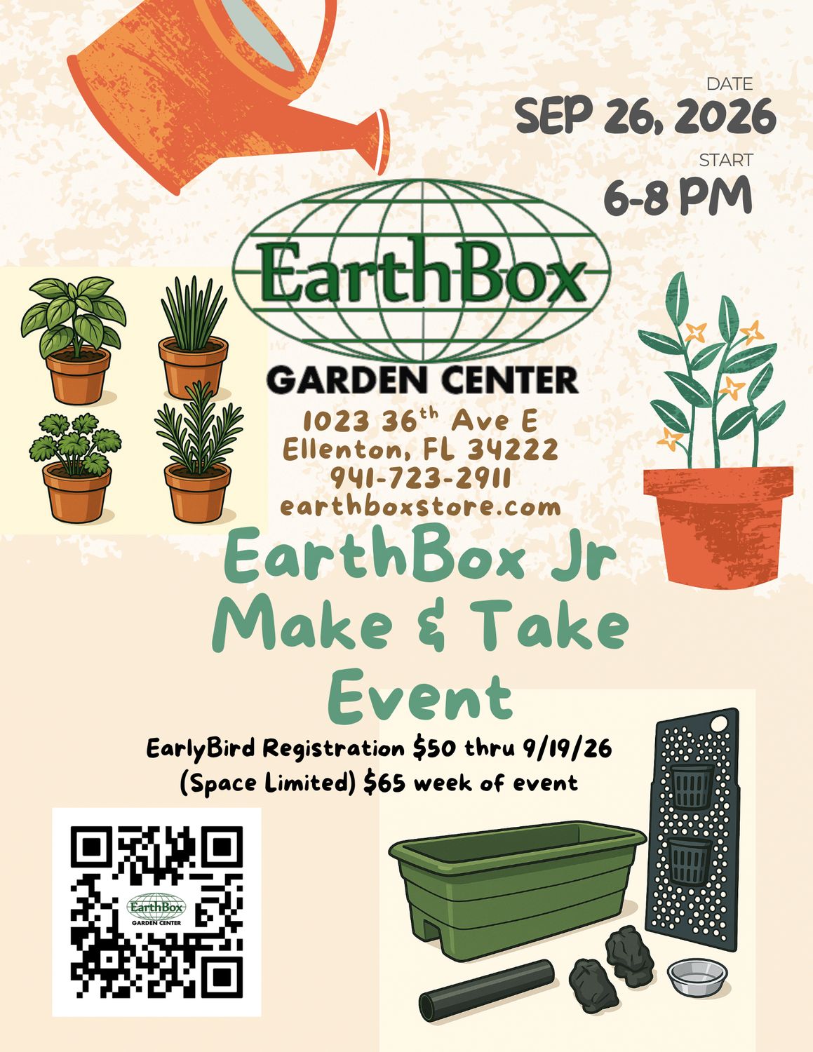 Event- Make &amp; Take EarthBox Jr (9-26-26)