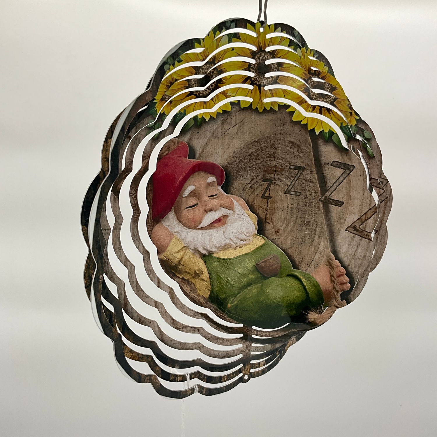 snoozing gnome spinner metal