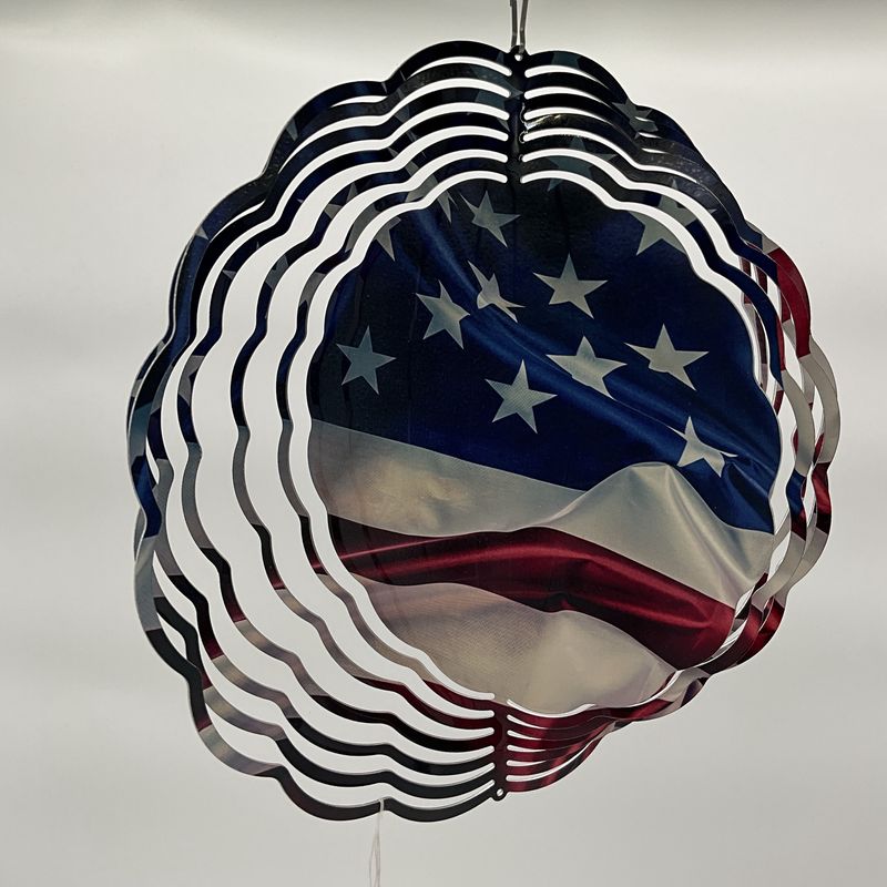 flag waving spinner