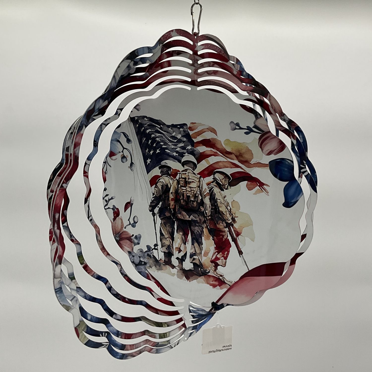 soldiers/flag/floral spinner