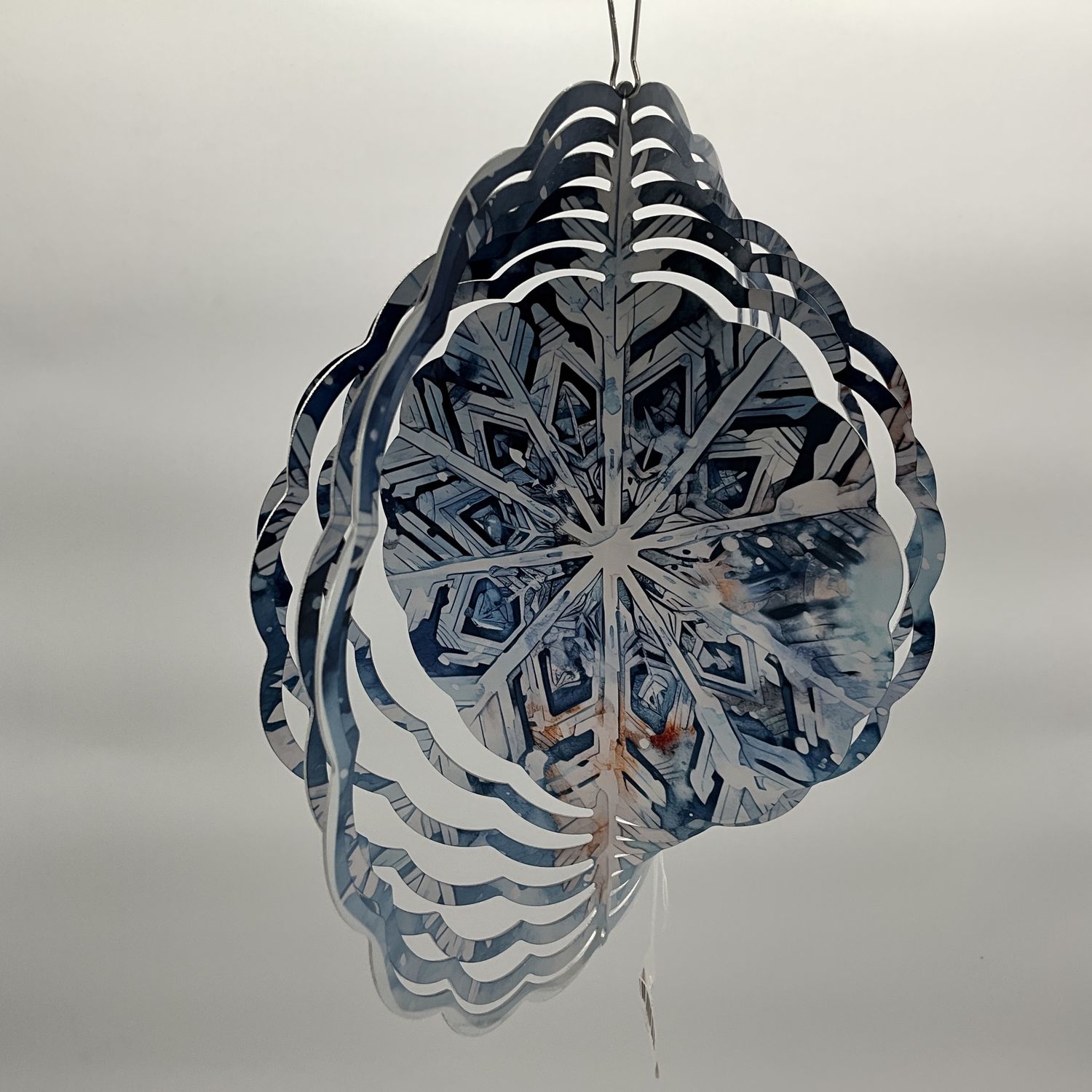 snowflake blues wind spinner