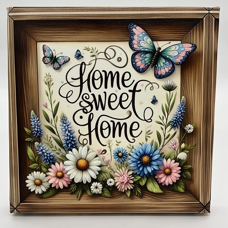 floral 3-d canvas