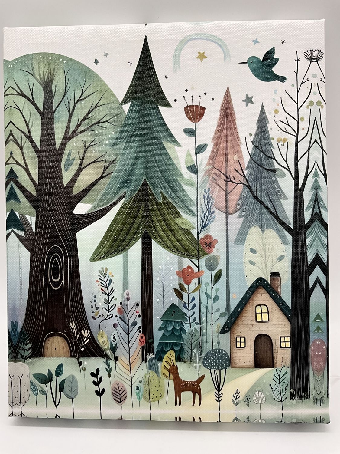 whimiscal forest/animal canvas