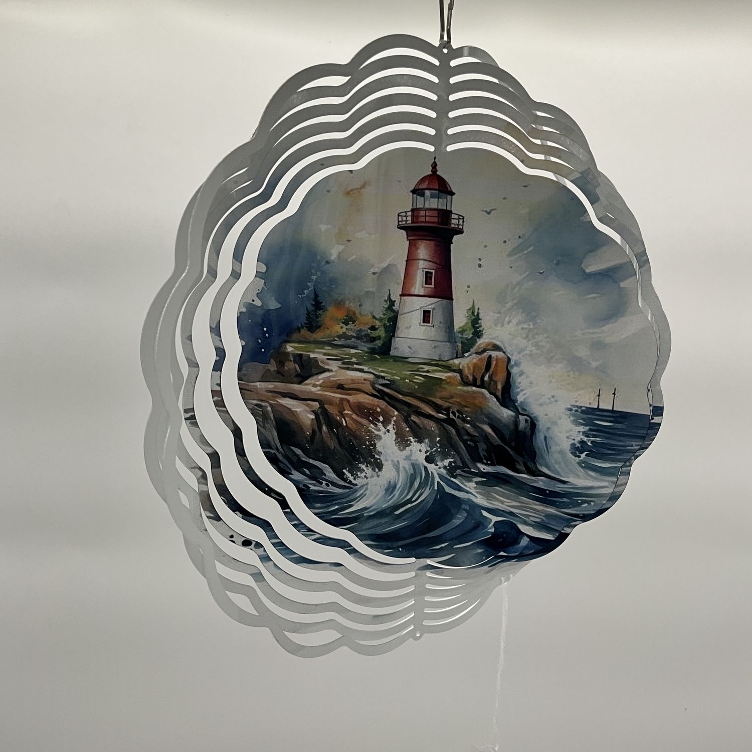 LIGHTHOUSE W/HIGH WAVES SPINNER