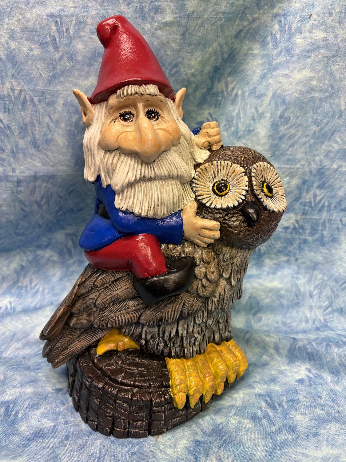 GNOME ON OWL CERAMIC