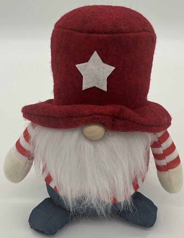 gnome w./overalls/red/blue