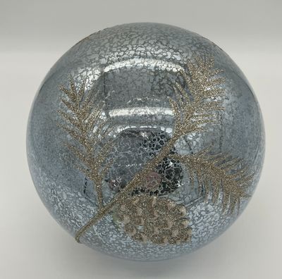 Lighted Christmas or winter orb