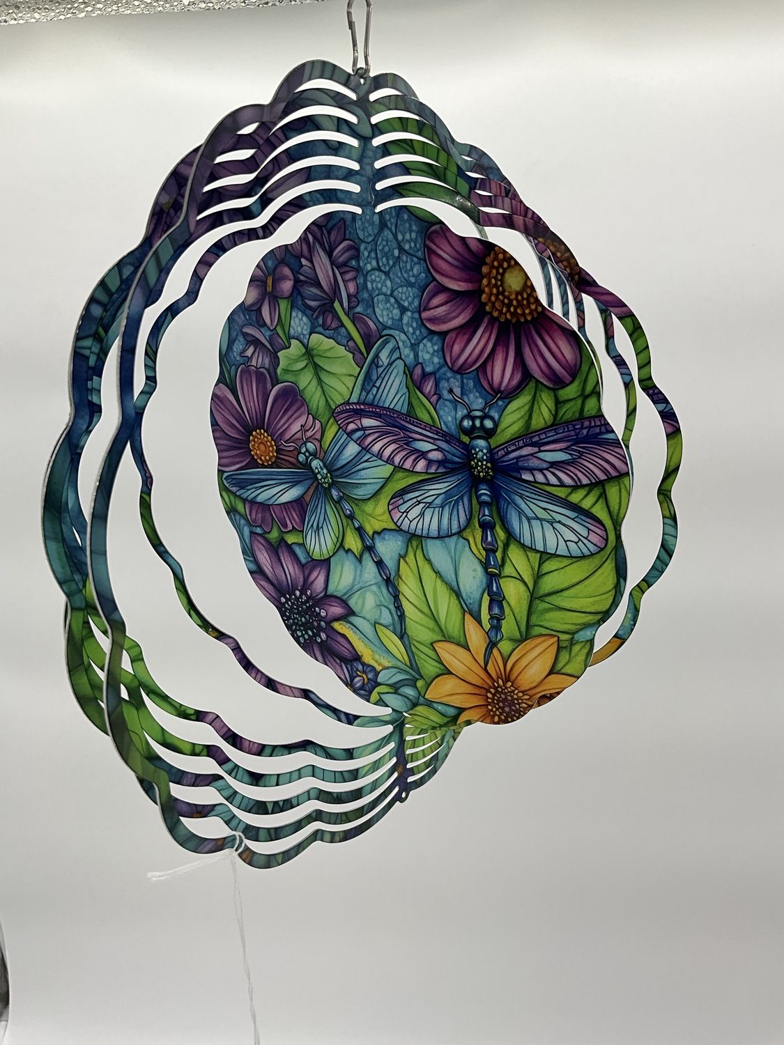 Dragonfly colorful wind spinner