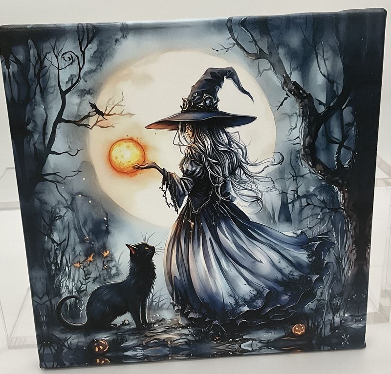 witch canvas 10&quot;