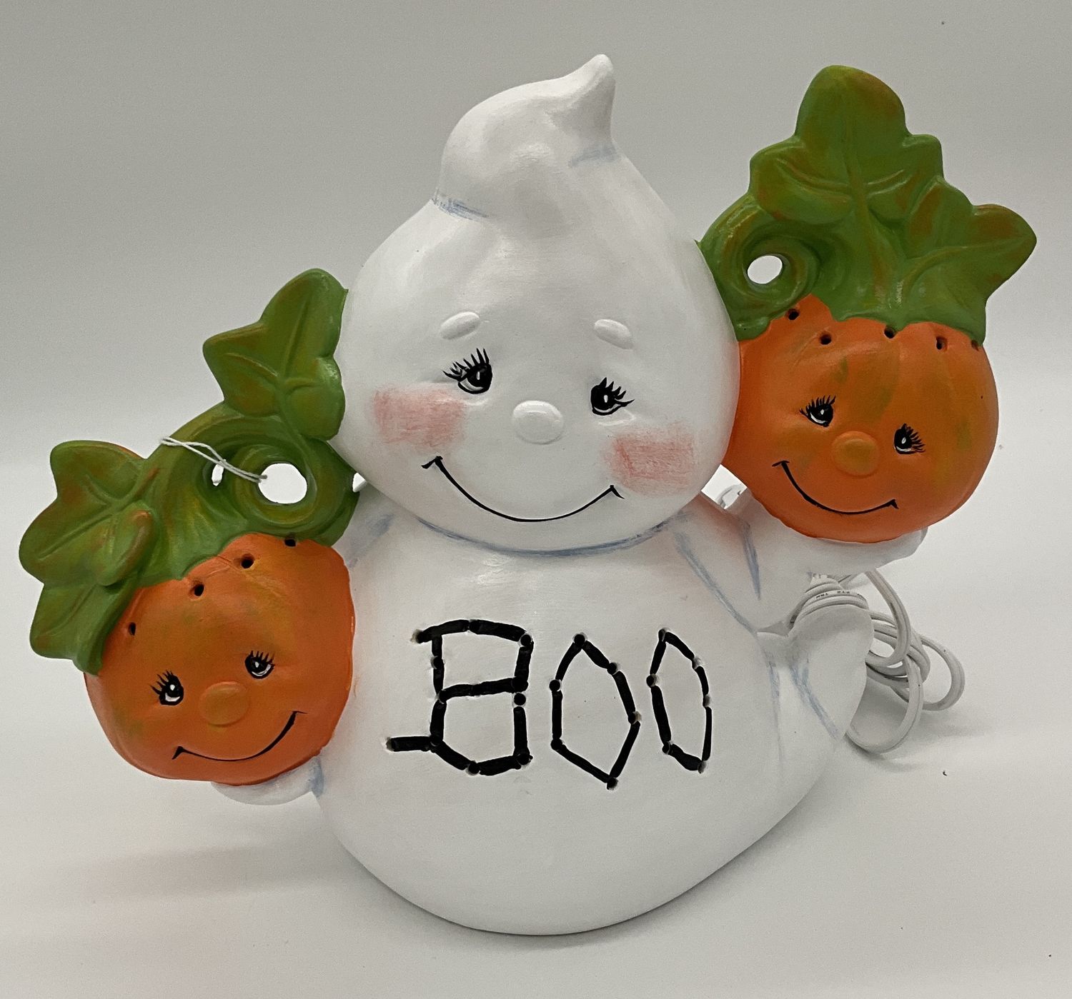 JA ghost w/pumpkins lts ceramic