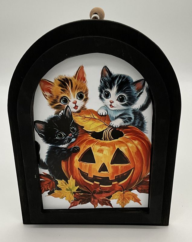 kitty Halloween arch frame