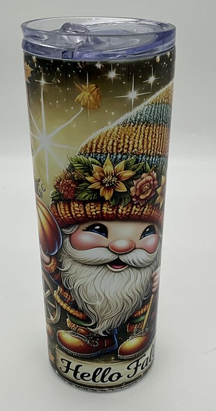 Fall gnome tumbler