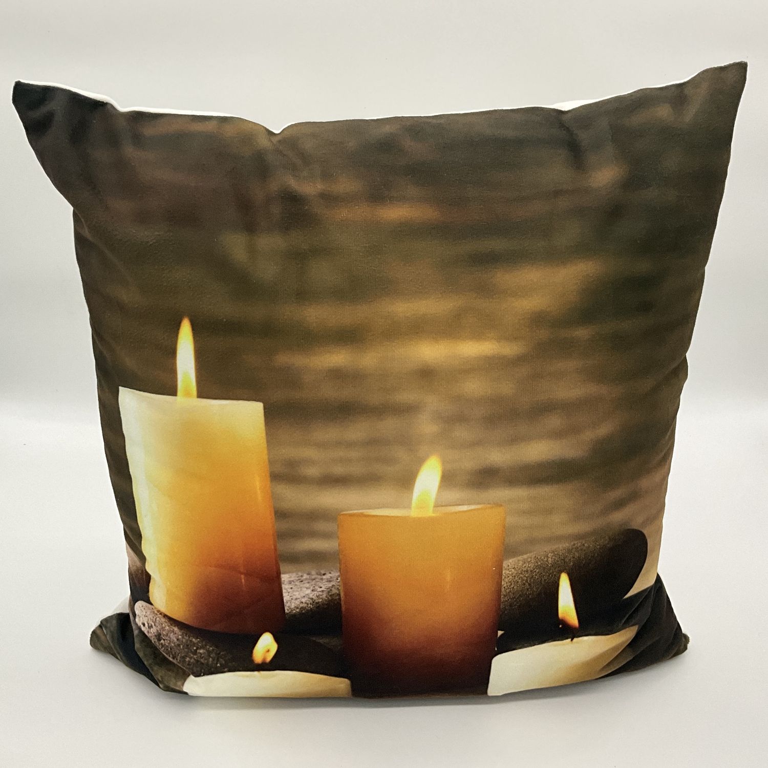 Pillow with candle light