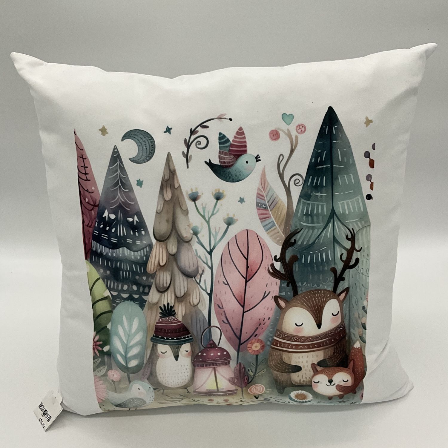 whimiscal tree/animal pillow