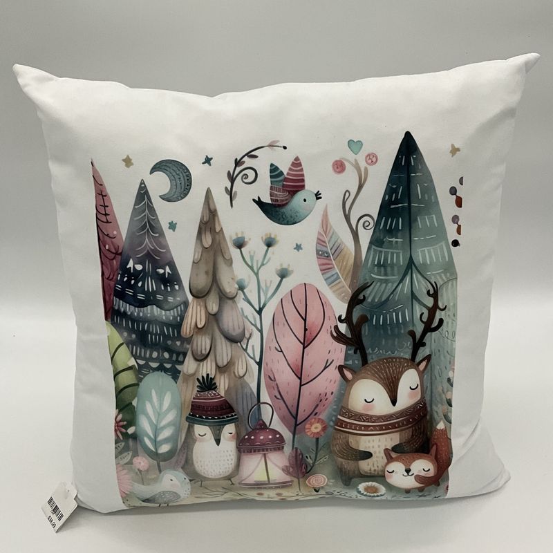 whimiscal tree/animal pillow