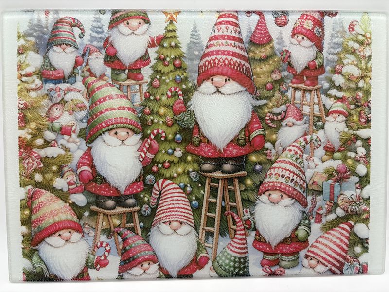 Gnomes and Gnomes glass charcuterie