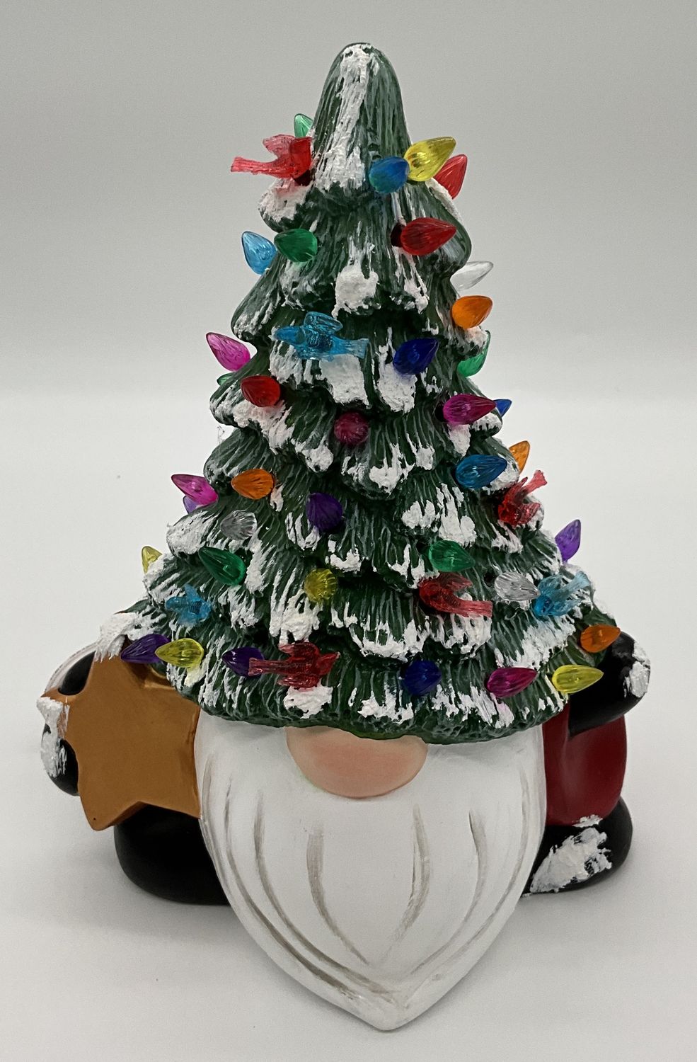 Tannenbaum boy gnome tree lights